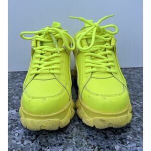 Buffalo London Classic Sneakers Platform 60mm EVA Upper Lace-Up Women’s 6.5